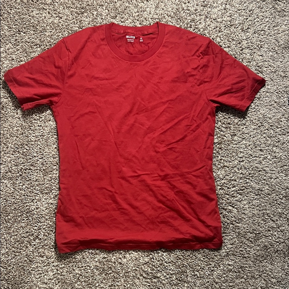 Hollister Classic Red Short Sleeve Tee